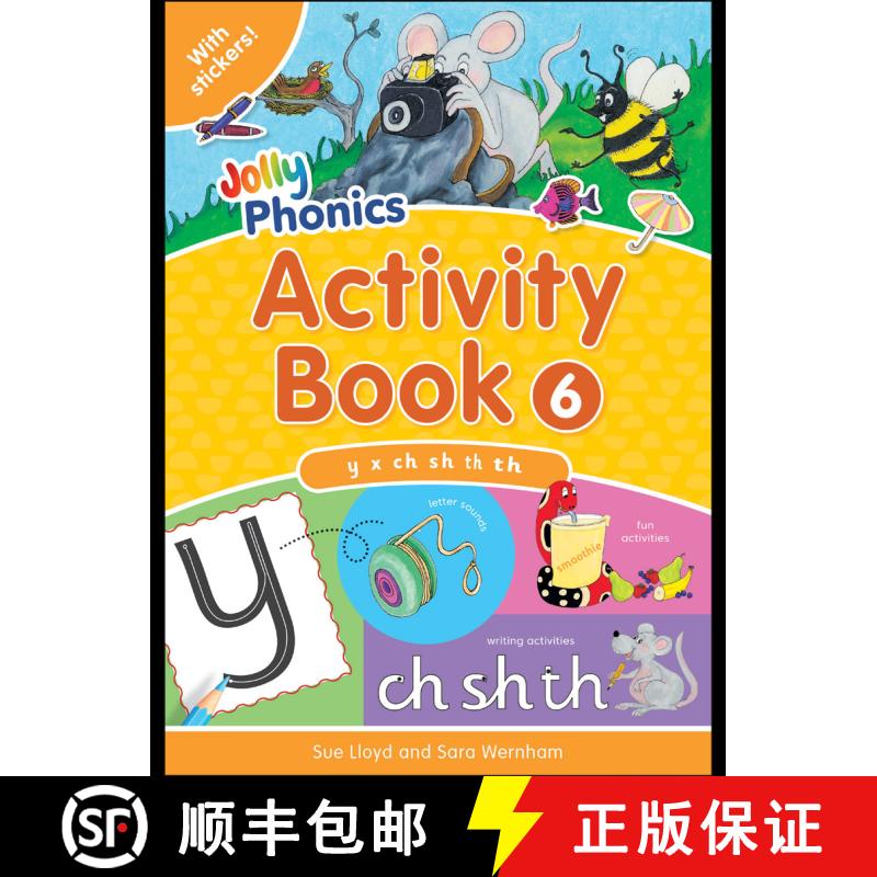 【3-4周达】Jolly Phonics Activity Book 6 : In Precursive Letters (British English edition) [9781844141586]