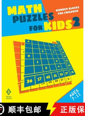 预订 Math Puzzles for Kids 2: Number Blocks for Children [9798869210548]