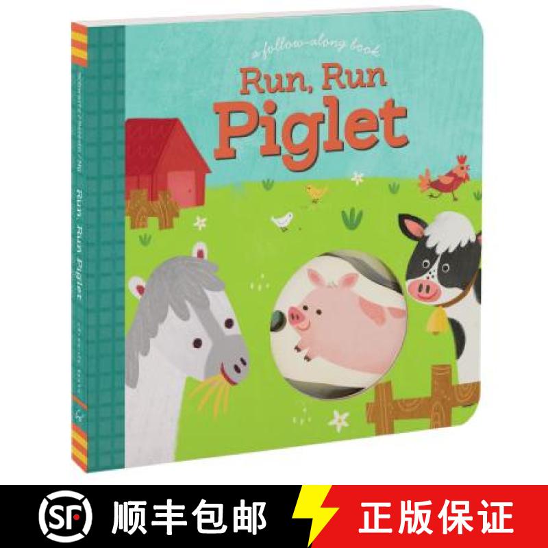 【3-4周达】Run, Run Piglet: A Follow-Along Book [9781452124674]