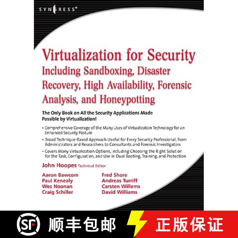 【4周达】Virtualization for Security: Including Sandboxing, Disaster Recovery, High Availability, For... [9781597493055]