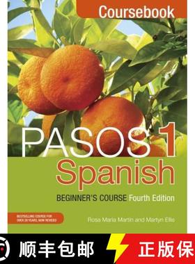 【3-4周达】Pasos 1 Spanish Beginner's Course (Fourth Edition) : Coursebook [9781473610682]