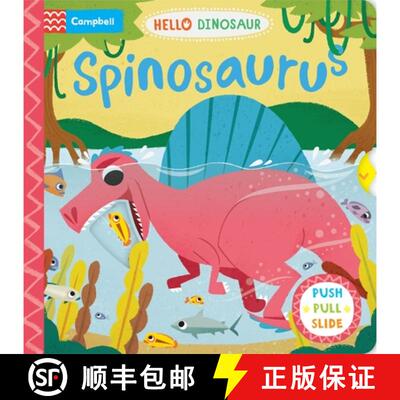 【3-4周达】Spinosaurus : A Push Pull Slide Dinosaur Book [9781035016969]