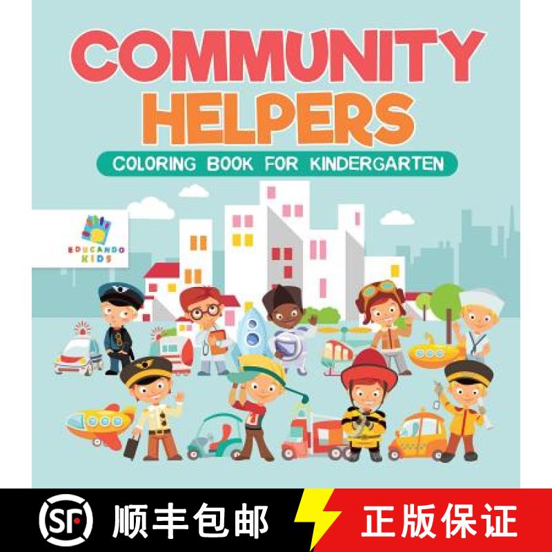 【3-4周达】Community Helpers | Coloring Book for Kindergarten [9781645210993]