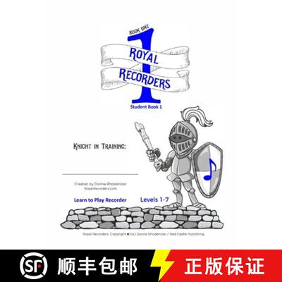 【3-4周达】Royal Recorders Student Book 1: Learn to Play Recorder [9781989720141]