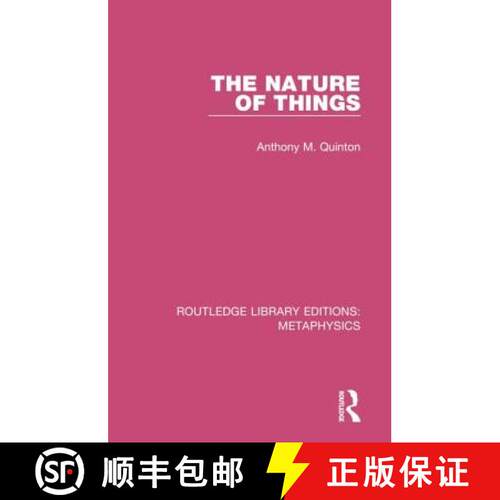 【3-4周达】精装 THE NATURE OF THINGS (RLE, METAPHYS [9780367193935]