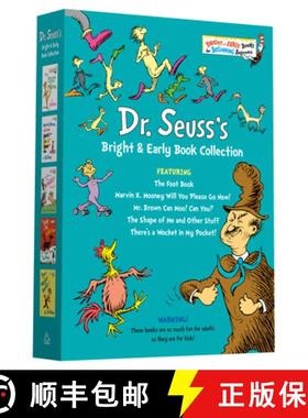 【3-4周达】Dr. Seuss Bright & Early Book Boxed Set Collection: The Foot Book; Marvin K. Mooney Will Y... [9780593485477]