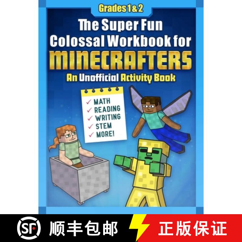 【3-4周达】The Super Fun Colossal Workbook for Minecrafters: Grades 1 & 2: An Unofficial Activity Boo... [9781510763029]
