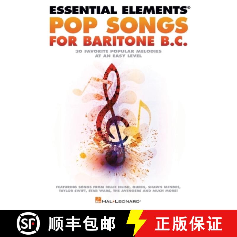 【3-4周达】Essential Elements Pop Songs for Baritone B.C. [9781705150276]