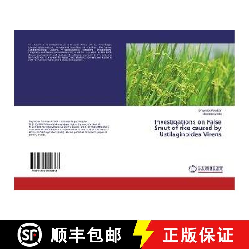 预订 Investigations on False Smut of rice caused by Ustilaginoidea Virens [9783330010383]