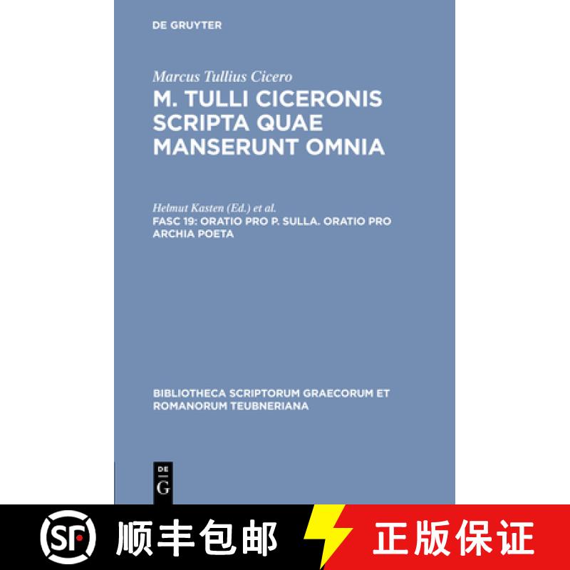 【3-4周达】Oratio Pro P. Sulla. Oratio Pro Archia Poeta [9783598711893]