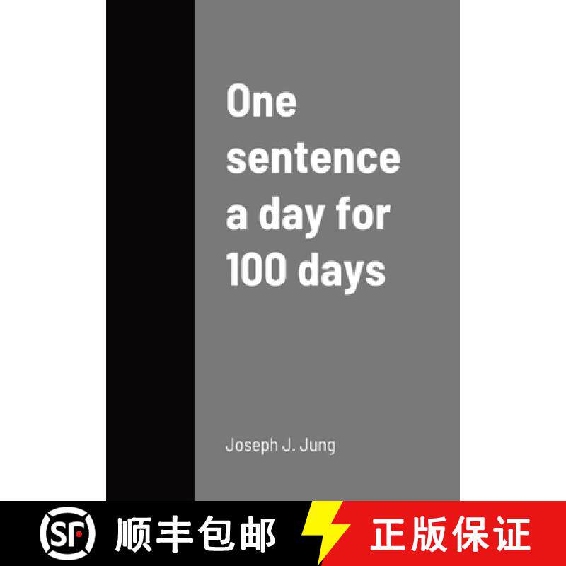 【3-4周达】One sentence a day for 100 days [9781387383290]