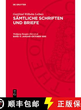 预订 Reihe I: Allgemeiner Politischer Und Historischer Briefwechsel, Band 11: Januar-Oktober 1695: Lsb-B [9783112708187]