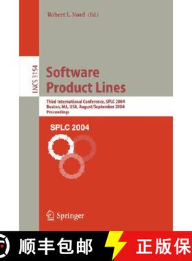 【3-4周达】Software Product Lines : Third International Conference, SPLC 2004, Boston, MA, USA, Augus... [9783540229186]