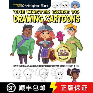 Drawing Simple Cartoons Master Templates from How S... Amazing Guide Characters 4周达 9781684620395 Draw