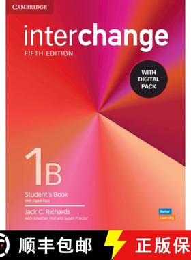 【3-4周达】Interchange Level 1b Student's Book with Digital Pack [With eBook] [9781009040655]