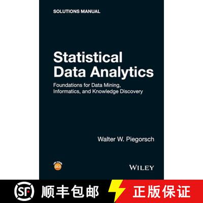 【3-4周达】Statistical Data Analytics -  Foundations For Datamining, Informatics, And Knowledge Disco... [9781119030652]