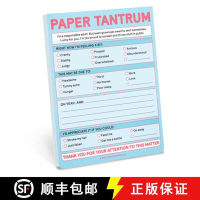 【3-4周达】Knock Knock Paper Tantrum Nifty Note Pad (Pastel Version) [9781683493693]