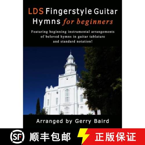 【3-4周达】LDS Fingerstyle Guitar Hymns for Beginners [9781365476198]