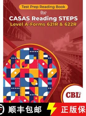【3-4周达】Test Prep Reading Book for CASAS Reading STEPS Level A-Forms 621R and 622R [9798330493814]