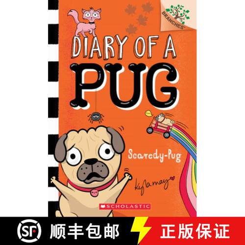【3-4周达】Scaredy-Pug: A Branches Book (Diary of a Pug #5): Volume 5 [9781338713442]
