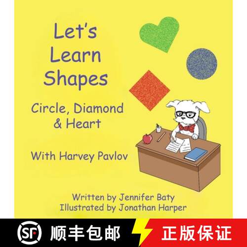【3-4周达】Let's Learn Shapes with Harvey Pavlov: Circle, Diamond & Heart [9798330264254]