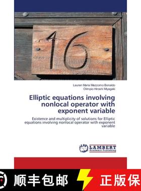 预订 Elliptic equations involving nonlocal operator with exponent variable [9786202801386]