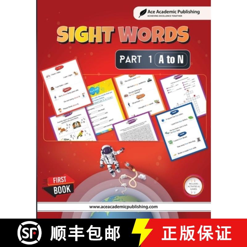 【2-3周达】Sight Words - Part 1 (A to N): Includes Activities and Games [9781962517201]