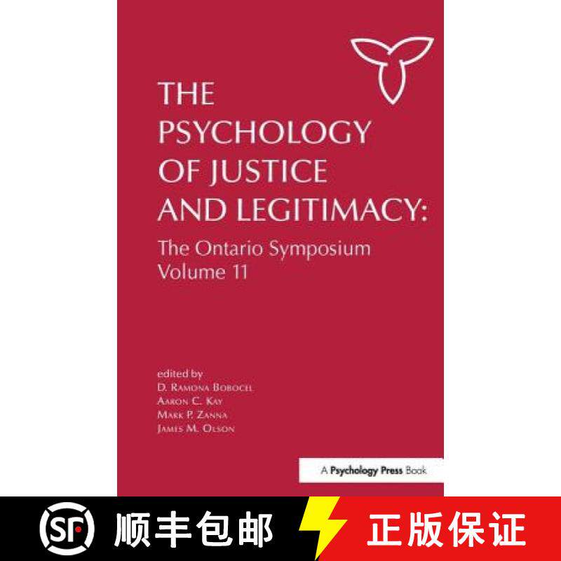 【3-4周达】精装 The Psychology of Justice and Legitimacy: The Ontario Symposium Volume 11 [9781848728783]
