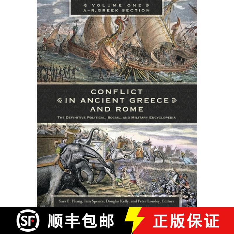 【3-4周达】Conflict in Ancient Greece and Rome [3 volumes]: The Definitive Political  Social  and Mil... [9781610690195]