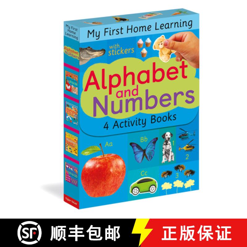 【3-4周达】Alphabet and Numbers: 4 Activity Book Boxed Set with Stickers: Alphabet A to M; Alphabet N... [9781680104950]