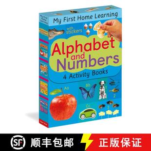 【3-4周达】Alphabet and Numbers: 4 Activity Book Boxed Set with Stickers: Alphabet A to M; Alphabet N... [9781680104950]