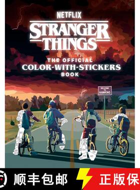 【3-4周达】Stranger Things: The Official Color-with-Stickers Book [9780593582558]
