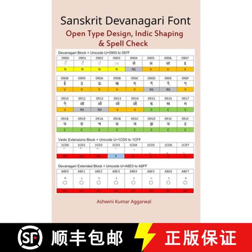 【3-4周达】Sanskrit Devanagari Font: Open Type Design, Indic Shaping & Spell Check [9788195075485]