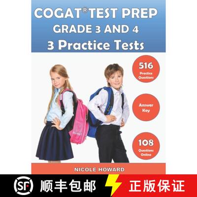 【3-4周达】Cogat(r) Test Prep Grade 3 and 4: 2 Manuscripts, CogAT(R) Practice Book Grade 3, CogAT(R) ... [9798555190819]