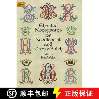 预订 Charted Monograms for Needlepoint and Cross-Stitch [9780486235554]