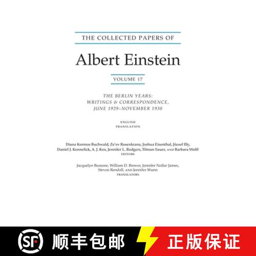 【3-4周达】The Collected Papers of Albert Einstein, Volume 17 (Translation Supplement): The Berlin Ye... [9780691246161]