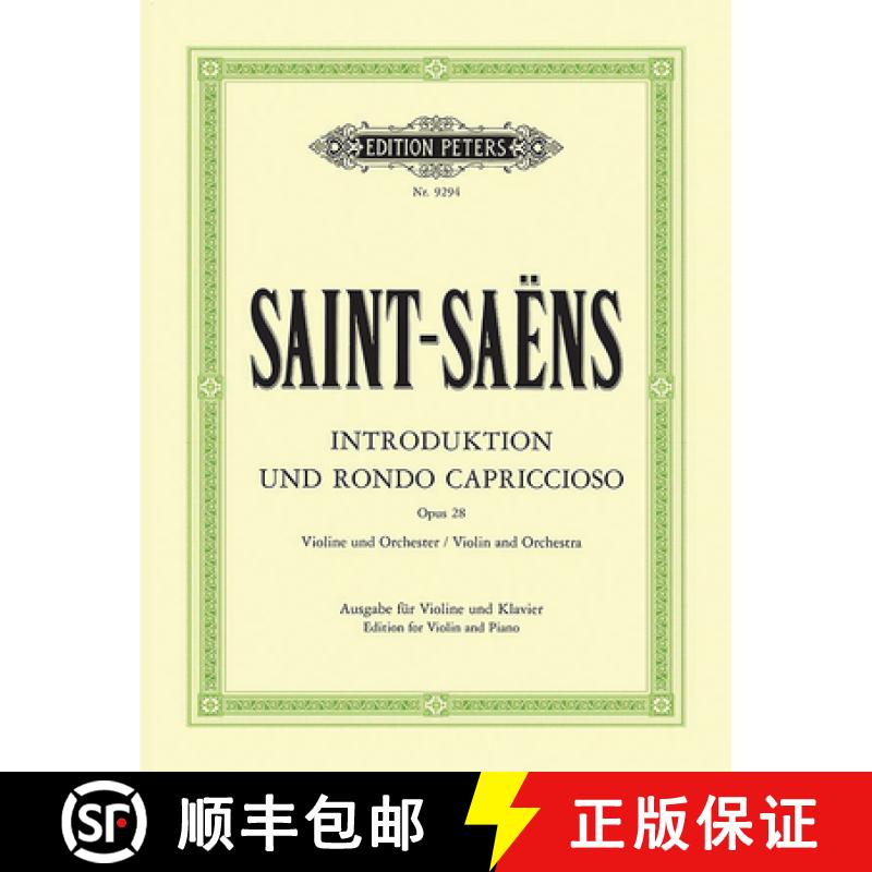 【2-3周达】Introduction and Rondo Capriccioso Op. 28 (Edition for Violin and Piano): Sheet [9790014104603]