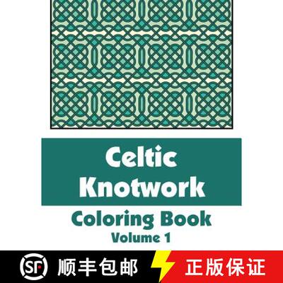 【3-4周达】Celtic Knotwork Coloring Book (Volume 1) [9781509100491]