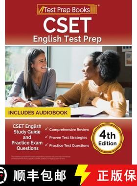 【3-4周达】CSET English Test Prep: CSET Study Guide and Practice Exam Questions [4th Edition] [9781637754733]