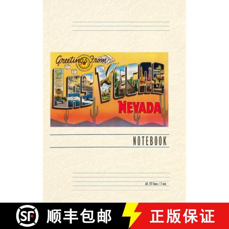 预订 Vintage Lined Notebook Greetings from Las Vegas, Nevada [9798385439256]