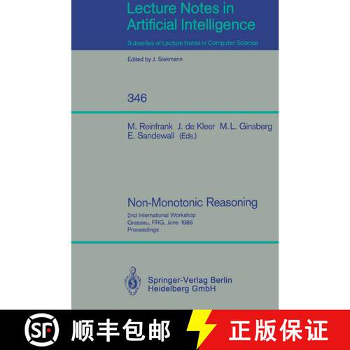 【3-4周达】Non-Monotonic Reasoning : 2nd International Workshop, Grassau, FRG, June 13-15, 1988. Proc... [9783540507017]