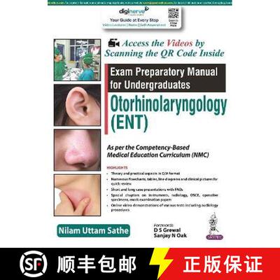 【3-4周达】Exam Preparatory Manual for Undergraduates: Otorhinolaryngology (ENT) [9789354658143]