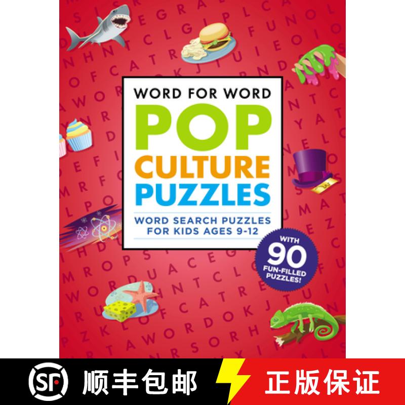 【3-4周达】Word for Word: Pop Culture Puzzles: Word Search Book for Kids Ages 9-12 [9781641525985]