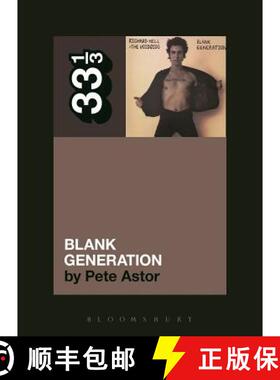 【3-4周达】Richard Hell and the Voidoids' Blank Generation [9781623561222]