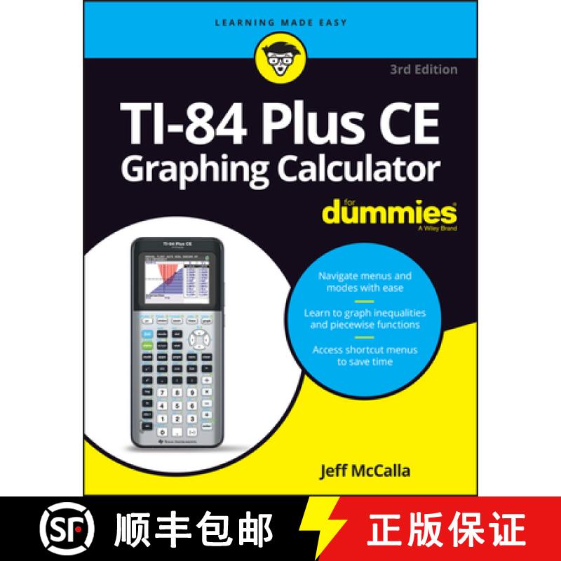 【4周达】TI-84 Plus CE Graphing Calculator for Dummies, 3rd Edition[9781119887607]