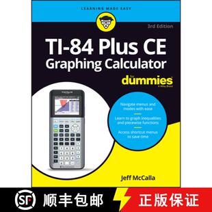 【3-4周达】TI-84 Plus CE Graphing Calculator for Dummies, 3rd Edition [9781119887607]
