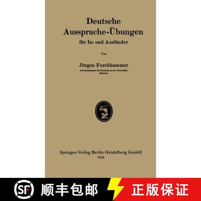 【3-4周达】Deutsche Aussprache-UEbungen Fur In- Und Auslander [9783662312797]
