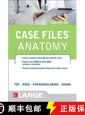 【3-4周达】Case Files Anatomy 3/E [9780071794862]