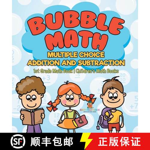 【3-4周达】精装 Bubble Math Multiple Choice Addition and Subtraction - 1st Grade Math Book | Children... [9798869419408]