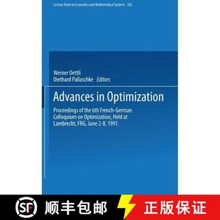 Colloquium 4周达 Optimization German French Advances 6th the 9783540554462 Optimization... Proceedings